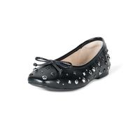 The Drop Women's Pepper Ballet Flat with Bow, Black Studs, 6