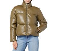 The Drop Women's Priscilla Vegan Leather Puffer, CAPERS OLIVE, M