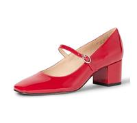 The Drop Women's Red Aoki Heeled Mary Jane, 8