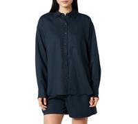 The Drop Women's Relaxed Pocket Shirt, Sky Captain, XL