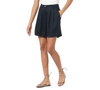 The Drop Women's Rios Relaxed Pleated Shorts, Black, 4XL Plus