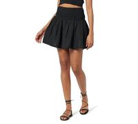 The Drop Women's Rosalia Smocked Waist Mini Skirt, Black, M