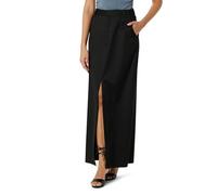 The Drop Women's Roxy Suiting Column Skirt, Black, XXS