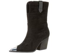 The Drop Women's Sandra Heeled Cowboy Boot, Black, 8