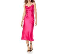 The Drop Women's Scarlett Cowl-Neck Slip Dress Hot Pink, L
