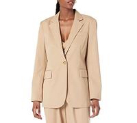 The Drop Women's Standard Ramona Loose Fit Boxy Blazer, Stone, M