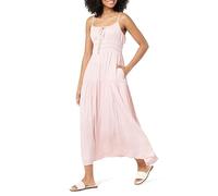 The Drop Women's Tavia Tie-Front Tiered Maxi Dress, Soft Pink, XXL Plus