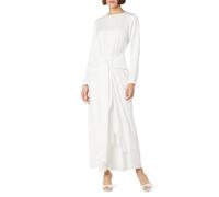 The Drop Women's Tie Wrap Maxi Dress by @withloveleena, Ivory, XS