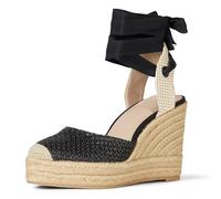 The Drop Women's Zuki Wedge Espadrille, Black, 4.5 UK