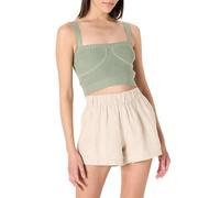 The Drop Zadie Cropped Sweater Tank, Iceberg Green, L