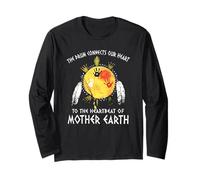 the drum connects our heart to the heartbeat of mother earth Long Sleeve T-Shirt