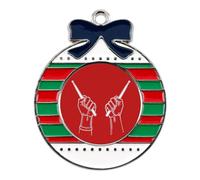 The Drumsticks And Drummers Christmas Tree Ornaments Decor Circular