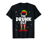The Drunk Elf Happy New Year Funny Christmas Pajama T-Shirt