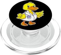 The Duck-Tor Duck Doctor In White Coat and Stethoscope Cute PopSockets PopGrip for MagSafe