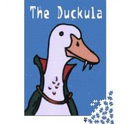 The Duck Vampire Duckula 1000-Piece Puzzle for Adults, 38x26cm/1000pcs; A Thoughtful Gift for A New Home; White Card Pieces for Cleaner Handling