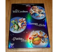 The Duckling Feo-Los Three Pigs - The Turtle Y La Hare Shorts Disney 3 DVD New