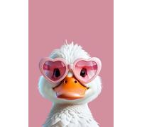 The Duckling's Journal: A Cute and Fun Notebook for Kids with a Pink Heart-Shaped Glasses-Wearing Duckling - 80 Pages for Drawing, Writing, and Dreaming - Perfect 6x9 Inch Size 15.24x22.86 cm