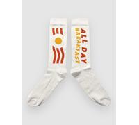 The Dudes All Day Breakfast Tennis Socks white SM