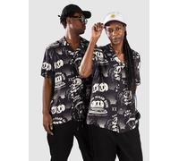 The Dudes Dark Pattern Hawaiian Shirt black XL
