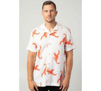 The Dudes - Scorpions Hawaiian Multicolor - Shirt - white - L - 100% Lyocell,Viscose