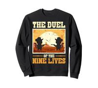 The Duel Of The Nine Lives Cowboy Cats Sweatshirt