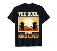 The Duel Of The Nine Lives Cowboy Cats T-Shirt