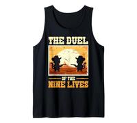 The Duel Of The Nine Lives Cowboy Cats Tank Top