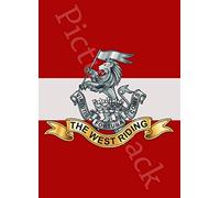 THE DUKE OF WELLINGTONS (WEST RIDING) CAP BADGE PRINTED ON A METAL SIGN 5 x 7 INCHES. OUTSIDE OR INSIDE USE. WILL FIT A STANDARD FRAME