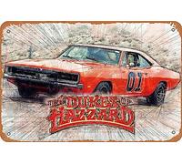 The Dukes of Hazzard Movie Poster Vintage Tin Sign Retro Metal Sign for Office Garage Home Wall Decor Man Gift 12 X 8 inch