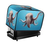 The Dumbo the Octopus toaster cover is suitable for 2 small toaster covers with wide slots and comes with a storage pocket to meet diverse baking needs.