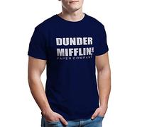 The Dunder Mifflin Schrute Farms Office Inspired Men's T-Shirt for Mens Navy Blue