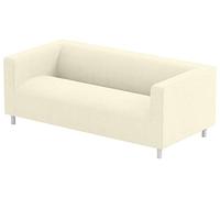 The Durable Cotton Cliff Loveseat Cover Replacement is Custom Made. It Fits IKEA Klippan Loveseat Slipcover, A Sofa Cover Replacement. (Cotton Beige)