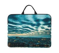The Dusk View Of City 14 Inch Printed Laptop Sleeve, 600d Oxford-Cloth Shockproof Laptop Case With Thickened Pearl Cotton,Waterproof Portable Laptop Handbag Cover