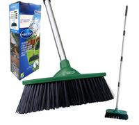 The Dustpan & Brush Store 10" Outdoor Broom Garden Yard Brush With Metal Handle