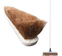 The Dustpan & Brush Store 18" Soft Outdoor Broom With Natural Coco Bristle