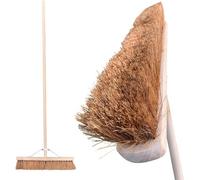 The Dustpan & Brush Store 24" Wide Broom With Natural Coco Bristles And 120Cm Long Handle