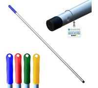 The Dustpan & Brush Store Colour-Coded Aluminium Mop & Broom Handle 120Cm Universal Screw Fit - Blue