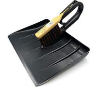 The Dustpan & Brush Store Durable Dustpan Garden Scoop With Stiff Hand Brush Large Dustpan Dirt And Leaf Collector