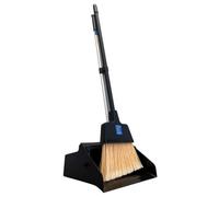 The Dustpan & Brush Store Heavy Duty Industrial Sweeping Broom Standalone Folding Dustpan And Stiff Brush Set