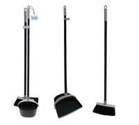 The Dustpan & Brush Store Long Handle Dustpan And Brush Set Soft Bristles Upright Floor Cleaning Kit