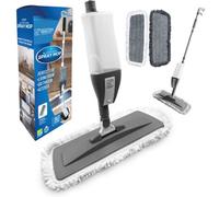 The Dustpan & Brush Store Microfibre Swivel Spray Mop With 600Ml Refillable Bottle Includes 3 Replacement Pads & Scraper