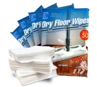 The Dustpan & Brush Store Pack Of 200 Disposable Microfibre Electrostatic Floor Cloths 21Cm X 29Cm Cleaning Wipes For Flat Swivel Mops Fits Most Brands