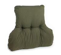 The Duvet & Pillow Company Back Posture Support Cushion with Lumbar Section - HOME OFFICE/WORK FROM HOME - Choice of Colours - MADE IN UK (Dark Green)