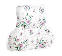 The Duvet & Pillow Company Back Posture Support Cushion with Lumbar Section - HOME OFFICE/WORK FROM HOME - Floral Prints - MADE IN UK (Rose Garden)