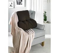 The Duvet & Pillow Company Posture Therapy Support Cushion - Lumbar/Back/Orthopedic Armchair Support & Pain Relief - T-Shaped - Reading, TV (Brown) - MADE IN UK