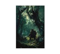 The Dwarves of The Forest Canvas Poster Bedroom Decor Landscape Office Room Decor Gift 24x36inch(60x90cm)