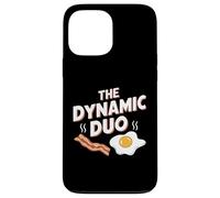 The Dynamic Duo Bacon Eggs Funny Breakfast Lover Case for iPhone 13 Pro Max