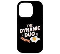 The Dynamic Duo Bacon Eggs Funny Breakfast Lover Case for iPhone 14 Pro
