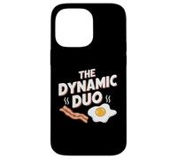 The Dynamic Duo Bacon Eggs Funny Breakfast Lover Case for iPhone 14 Pro Max