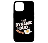The Dynamic Duo Bacon Eggs Funny Breakfast Lover Case for iPhone 15